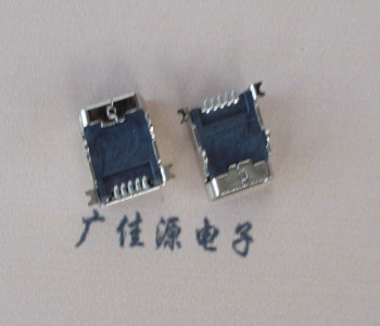 漳州 MINI USB 5PF 90°SMT前插后贴电源接口