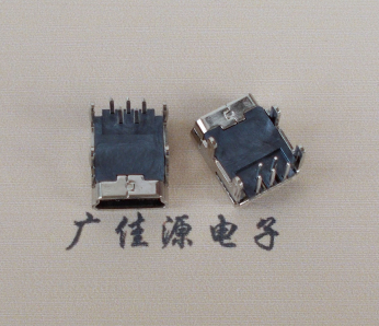 漳州Mini usb 5p接口,迷你B型母座,四脚DIP插板,连接器