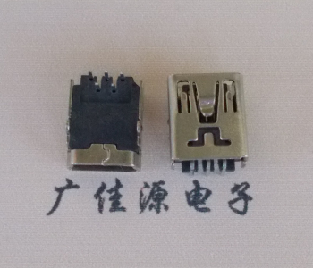 漳州MINI USB前两脚插座 90度卧式 端子DIP针脚定义