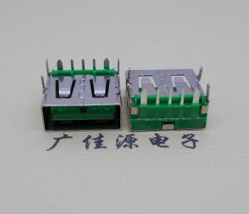 漳州5A大电流 快充接口 USB5p绿胶芯 常规母座