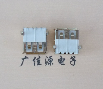 漳州usb AF90度插座14.0mm耐高温LCP半包胶芯