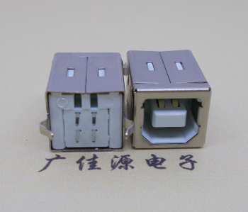 漳州USB BF180度母座 打印机接口 立式直插带赛