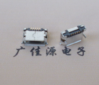 漳州Micro USB卷口 B型(无柱）插板脚间距6.4普通端子