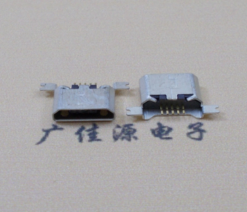 漳州MK USB B Type 沉板0.9母座后两脚SMT口不卷边