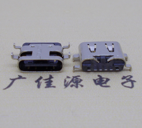 漳州USBType-C6P母座卧式接口沉板0.8mm