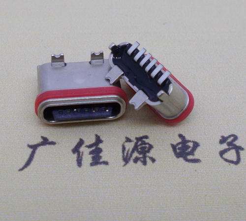漳州立式贴片防水Type-C6P母座连接器