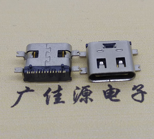 漳州type-c16p母座全贴带弹片连接器