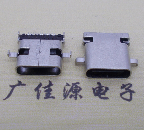 漳州卧式type-c24p母座沉板1.1mm前插后贴连接器