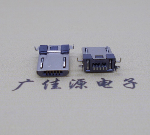 漳州Micro usb焊板式公头贴片SMT款无弹超薄