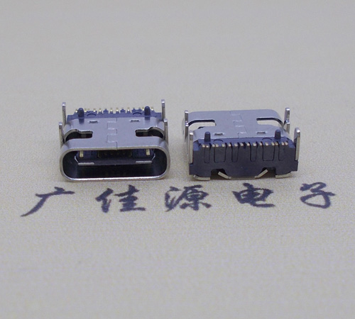 漳州板上型type-c16p母座连接器 卧式type-c16p母座接口