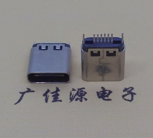 漳州type-c16p母座,夹板式type-c16p接口连接器