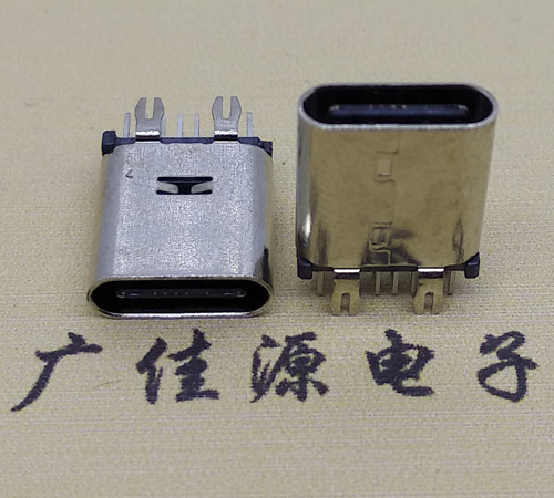 漳州直立式type-c14p母座接口 usb type-c连接器