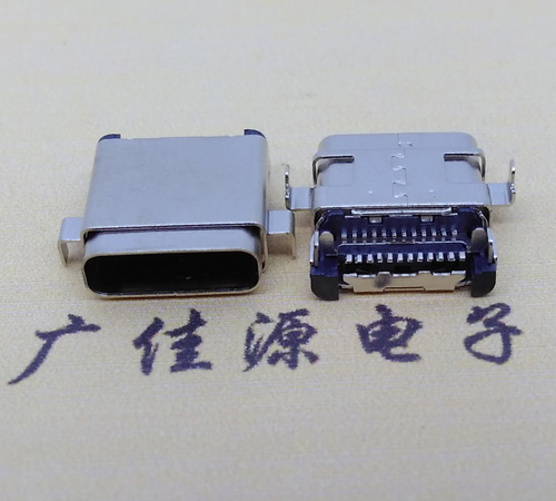 漳州板上型type-c24p母座 卧式type-c母座连接器