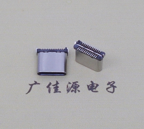 漳州USB TYPE-C接口短体24P公头立式贴板高度H=8.0mm 高速数据传输快充电款