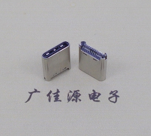 漳州TYPE-C公头24P夹0.7mm厚度PCB板 外壳铆压和拉伸两种款式 可高数据传输和快速充电音频等功能